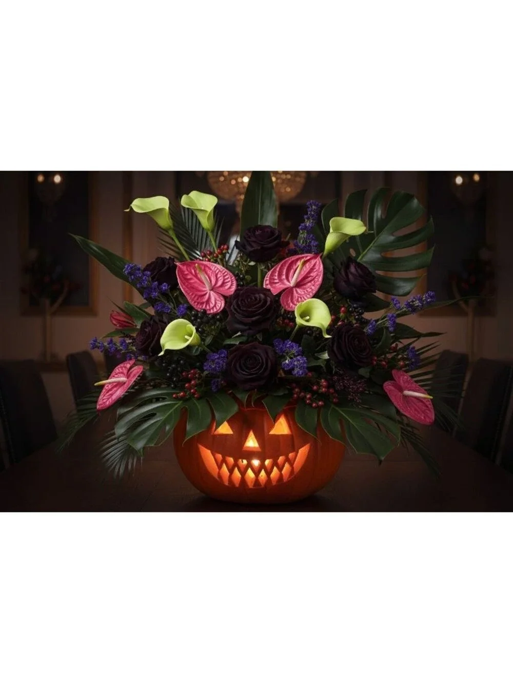 Artificial Green Calla Lily Stems, Real Touch Faux Flowers, 15 Inch, Set of 5